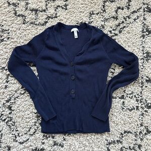 Nordstrom Navy Leith Sweater with buttons